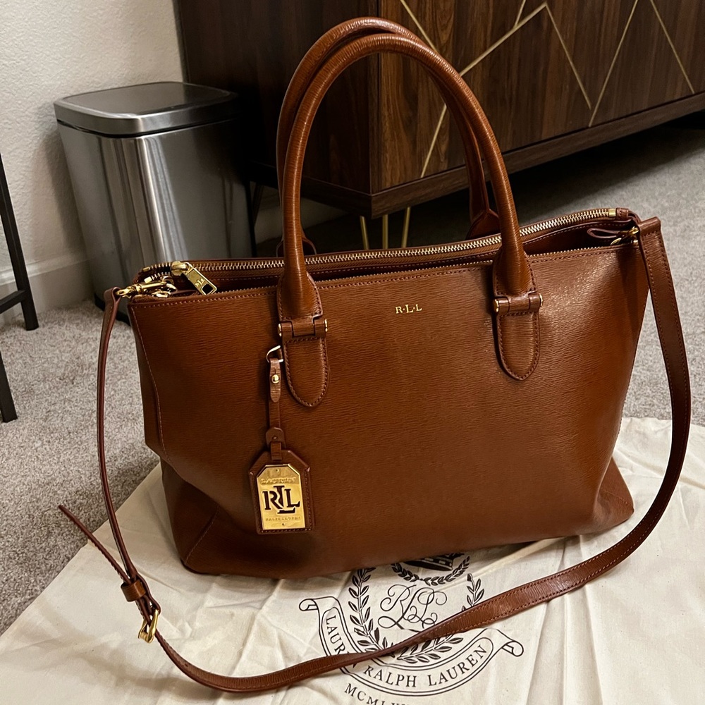 Ralph Lauren Newbury Double Zip Satchel